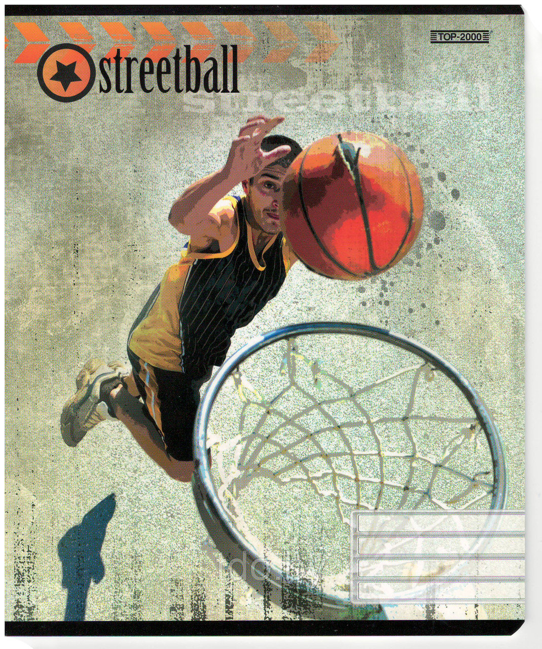 Тетрадь школьная в клетку. 12л, обложка картон, серия Streetball - фото 4 - id-p155269354