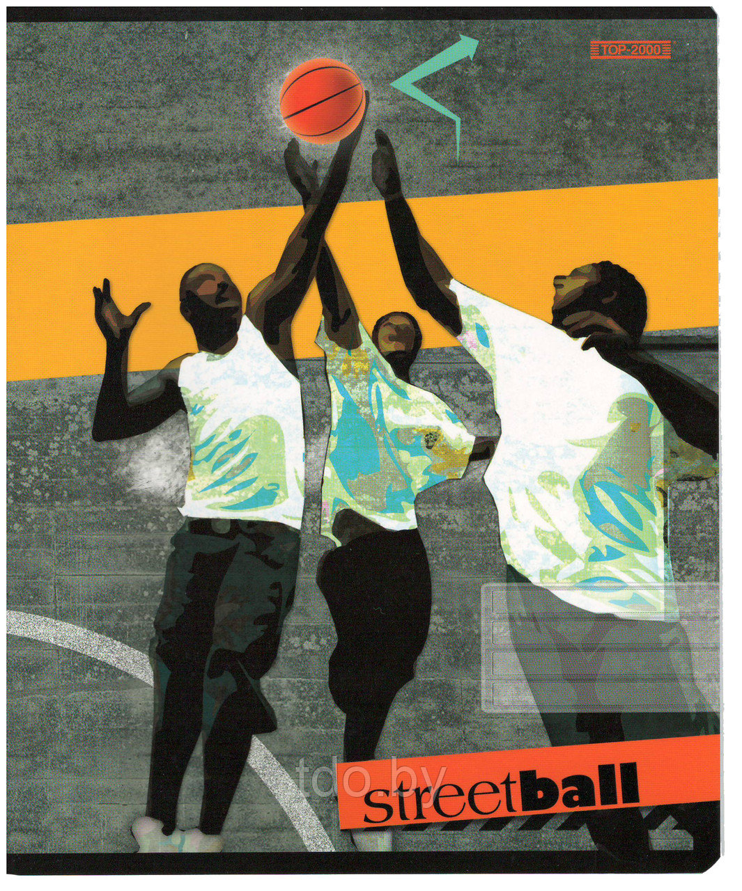 Тетрадь школьная в клетку. 12л, обложка картон, серия Streetball - фото 6 - id-p155269354
