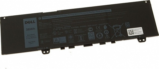 Аккумулятор (батарея) для ноутбука Dell 13-5370/P87G001 (F62G0) 11.4V 3166mAh