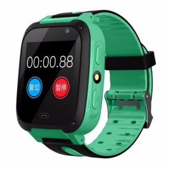Детские умные часы Smart Baby Watch S4 (зеленый с черным)