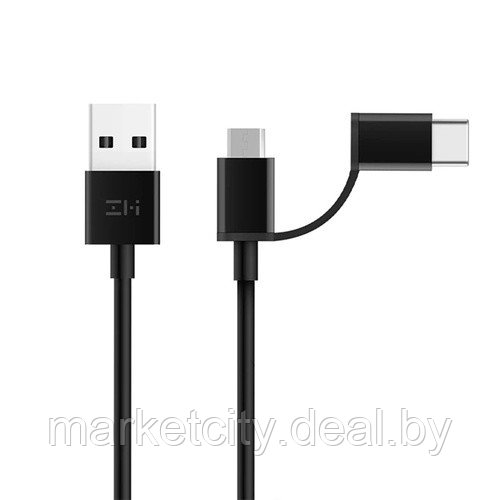 Кабель Xiaomi USB - microUSB / USB Type-C 1 м - фото 1 - id-p155292375