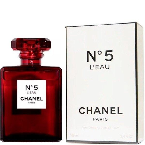 Женская туалетная вода Chanel N5 L eau Red Edition edt 100ml - фото 1 - id-p155293363