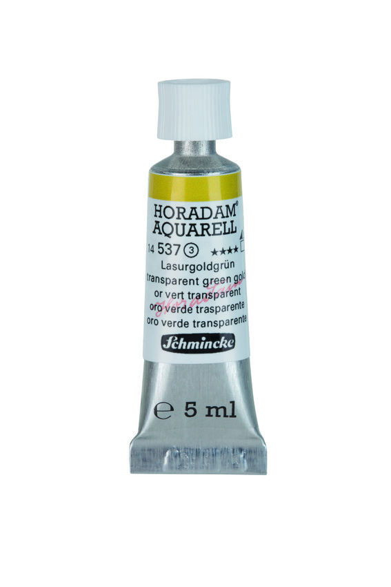 Акварель Schmincke Horadam, туба 5 мл, золотисто-зеленый, transparent green gold, №537