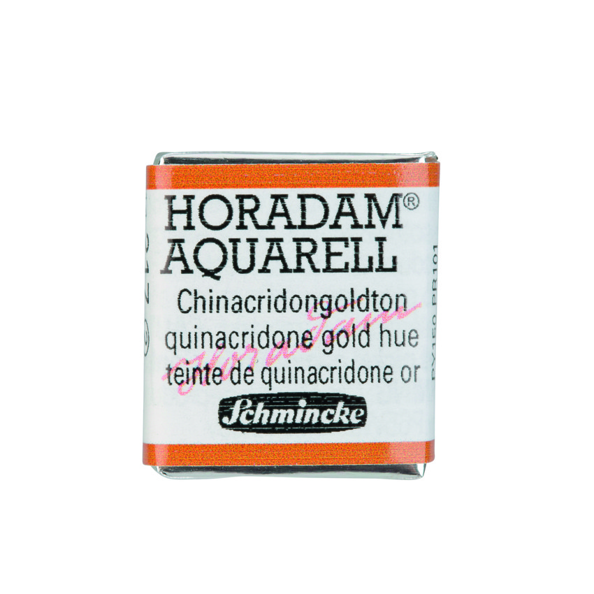 Акварель Schmincke Horadam, полукювета, хинакридон золотой, quinacridone gold hue, №217
