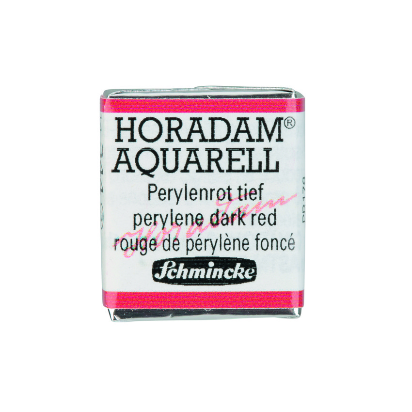 Акварель Schmincke Horadam, полукювета, перилен красный темный, perylene dark red, №344
