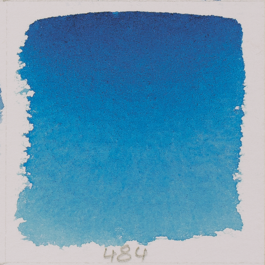 Акварель Schmincke Horadam, полукювета, синий ФЦ, phthalo blue, №484 - фото 2 - id-p155303319