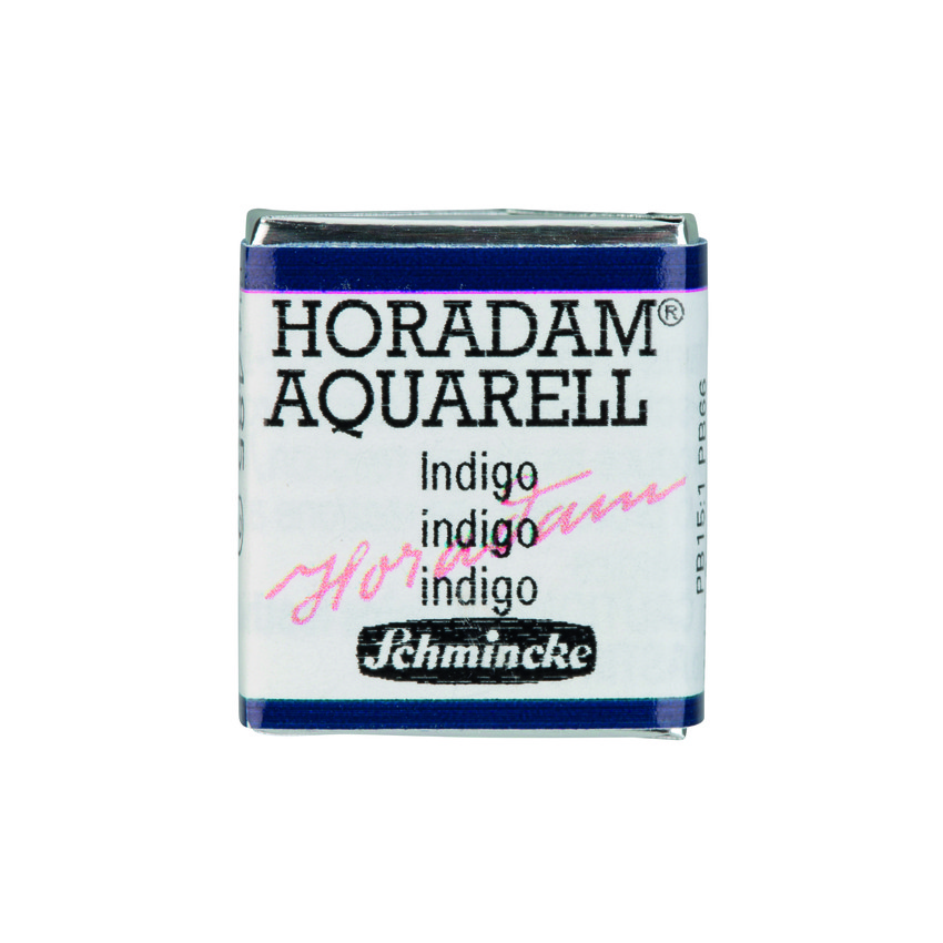 Акварель Schmincke Horadam, полукювета, индиго, indigo, №485