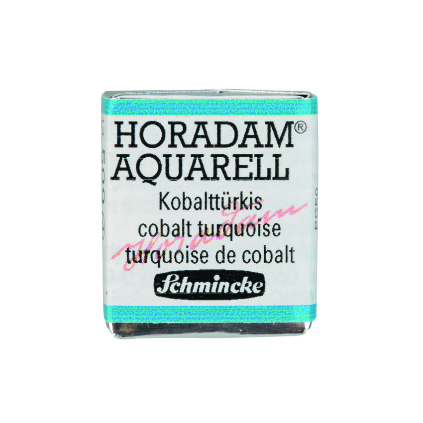 Акварель Schmincke Horadam, полукювета, кобальт бирюзовый, cobalt turquoise, №509