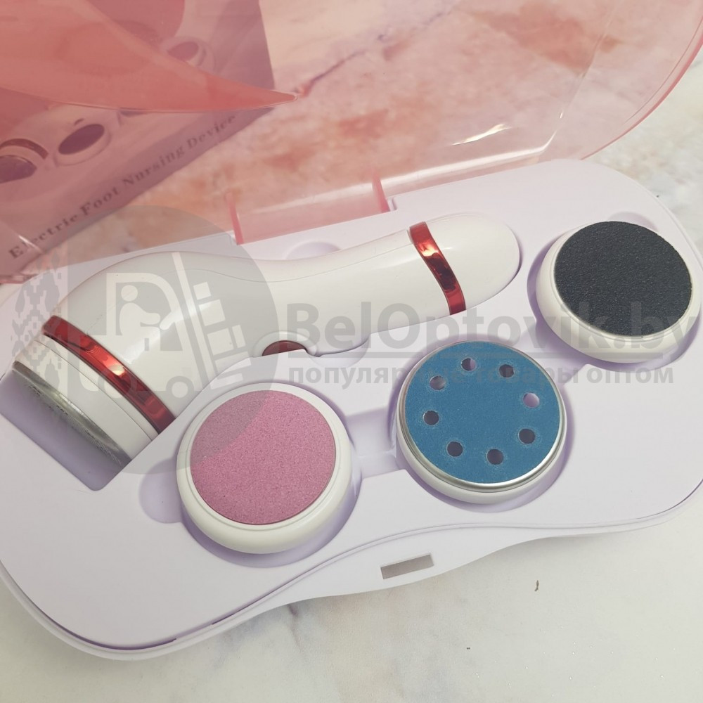 Электрическая пемза для педикюра на магнитном фиксаторе CNAIER AE-909A Розовый - фото 6 - id-p155304531