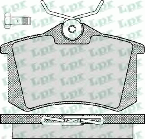 LPR 05P294  Колодки тормозные дисковые задн PEUGEOT: 306 хечбэк 96-01, 306 каб 97-02, 405 I 87-93, 405 GDB1330