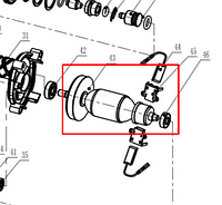 Якорь ротор для RH2427 WORTEX Z1C-TD-16-43