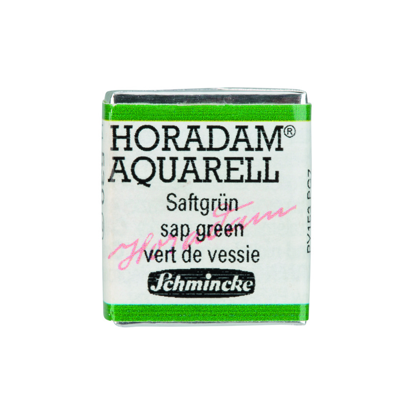 Акварель Schmincke Horadam, полукювета, зеленый сок, sap green, №530