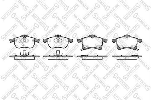 STELLOX 694 002B-SX 694 002B-SX колодки дисковые п. !\ Opel Astra G 1.8i-2.2i/TDi &16V 98>GDB1350 - фото 2 - id-p155320867