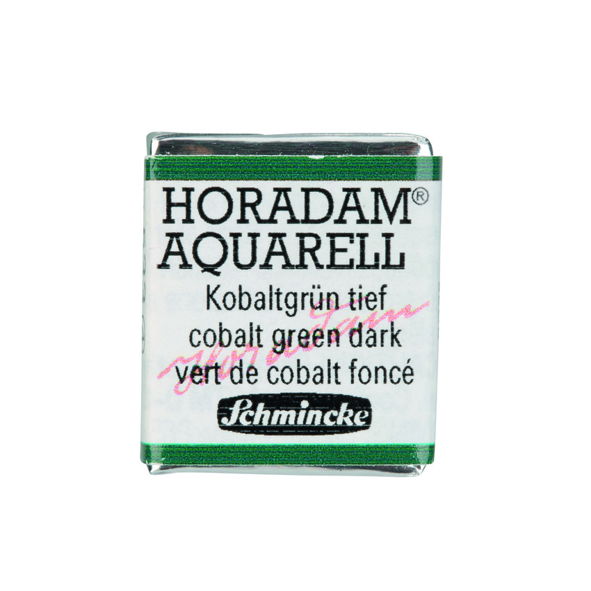 Акварель Schmincke Horadam, полукювета, кобальт зеленый темный, cobalt green dark, №533