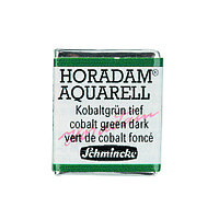 Акварель Schmincke Horadam, полукювета, кобальт зеленый темный, cobalt green dark, №533