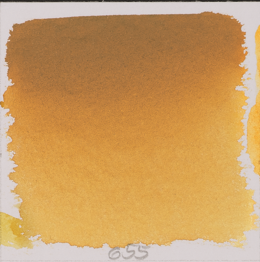 Акварель Schmincke Horadam, полукювета, охра желтая, yellow ochre, №655 - фото 2 - id-p155321307