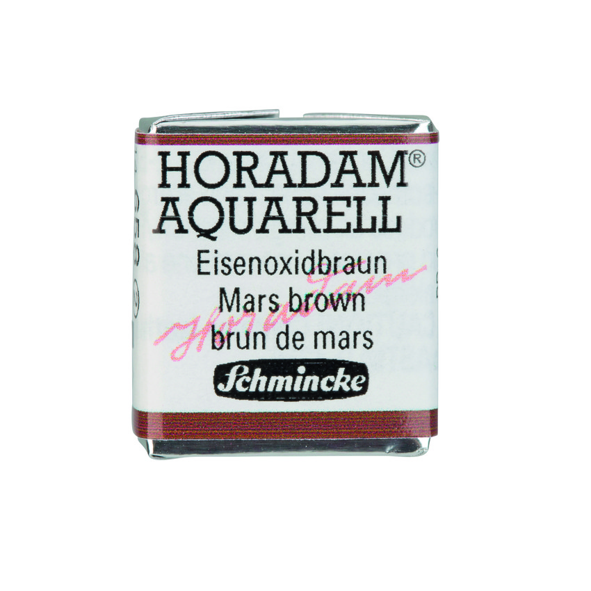 Акварель Schmincke Horadam, полукювета, Марс коричневый, Mars brown, №658
