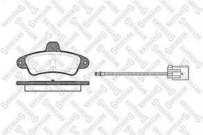 STELLOX 444 002-SX 433 02=571755B=FDB913!колодки дисковые з.\Ford Mondeo 1.6-1.8TD 93-00/Cougar 2.0