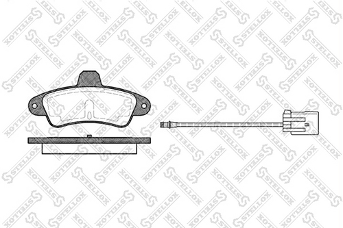 STELLOX 444 002-SX 433 02=571755B=FDB913!колодки дисковые з.\Ford Mondeo 1.6-1.8TD 93-00/Cougar 2.0 - фото 1 - id-p155321414