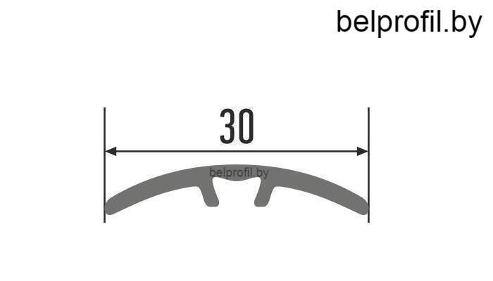Порог алюм. ламинированный цвет"ДУБ СНЕЖНЫЙ", длина- 270 см - фото 3 - id-p155321583