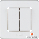 Выключатель двухклавишный 10 AX 250 В - Legrand INSPIRIA - белый, фото 2