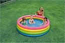 Детский надувной бассейн Интекс Intex 56441 игровой центр Радуга для детей и малышей 168*46 см, фото 3