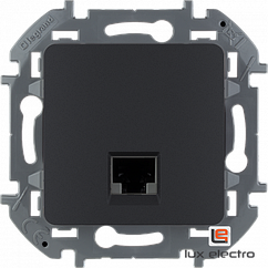Информационная розетка RJ 45 категория 6 UTP - Legrand INSPIRIA - антрацит
