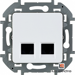 Двойная розетка RJ 45 категория 6 UTP - Legrand INSPIRIA - белый