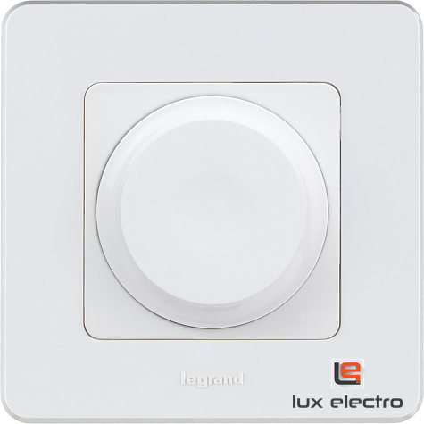 Светорегулятор поворотный без нейтрали 300Вт - Legrand INSPIRIA - белый - фото 2 - id-p155362824