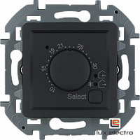 Термостат с внешним датчиком для тёплых полов - Legrand INSPIRIA - антрацит