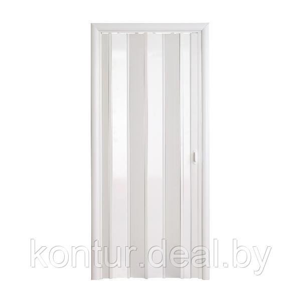 Дверь-гармошка белая Стиль ширина до 99 см - фото 1 - id-p155372493