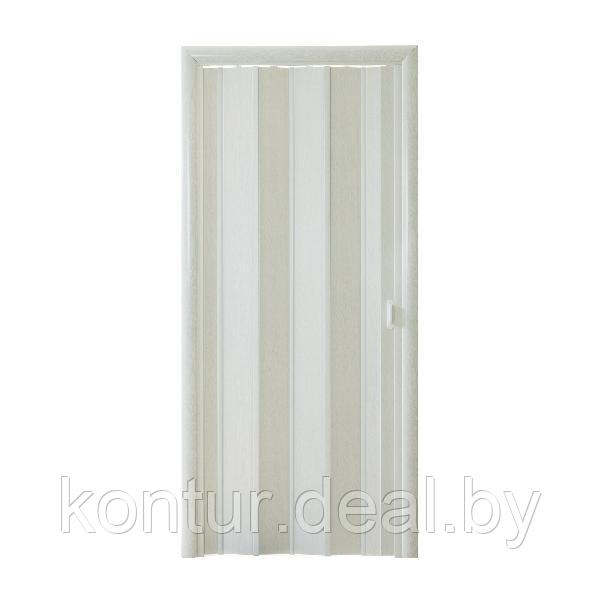 Дверь-гармошка ясень серый Стиль ширина до 99 см - фото 1 - id-p155372494