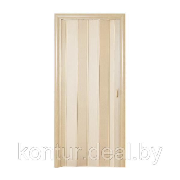 Дверь-гармошка дуб белёный Стиль ширина до 99 см