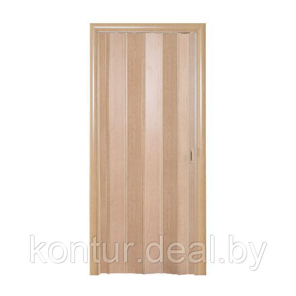 Дверь-гармошка дуб светлый Стиль ширина до 114 см