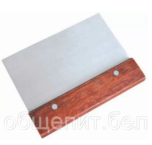 Скребок металлический с деревянной ручкой 8*15 см, P.L. Proff Cuisine - фото 1 - id-p155380600