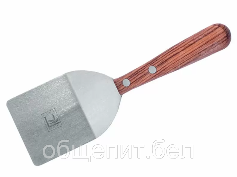 Лопатка металлическая с деревянной ручкой, l 9 см, P.L. - Proff Chef Line - фото 1 - id-p155380617