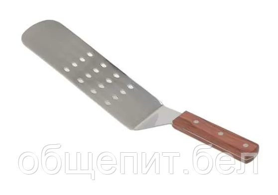 Лопатка с отверстиями, металл с деревянной ручкой, l 19*7,4 см, P.L. Proff Cuisine - фото 1 - id-p155380870