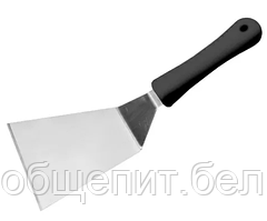 Лопатка-скребок 12 см, черная пластиковая ручка, P.L. Proff Cuisine