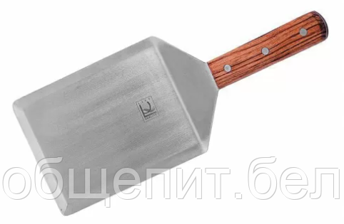 Лопатка металлическая с деревянной ручкой, w 12,5 см, l 16 см, P.L. - Proff Chef Line