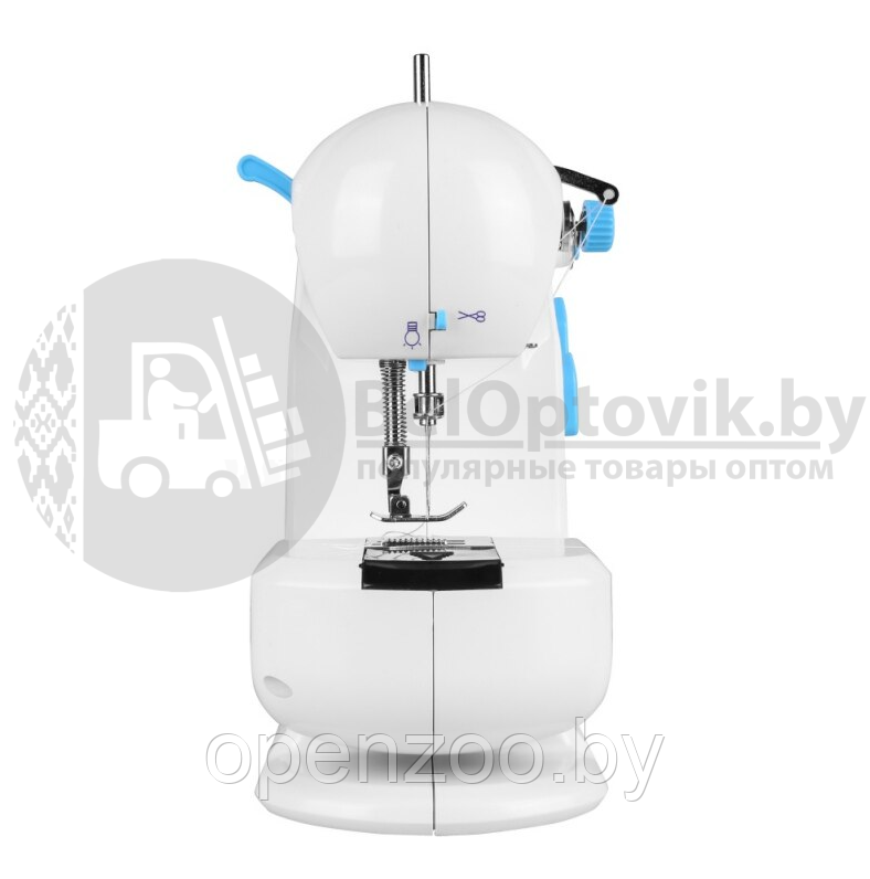 Мини швейная машинка Mini Sewing Machine модель 308 (Двойная скорость, двойная строчка) - фото 2 - id-p155384543