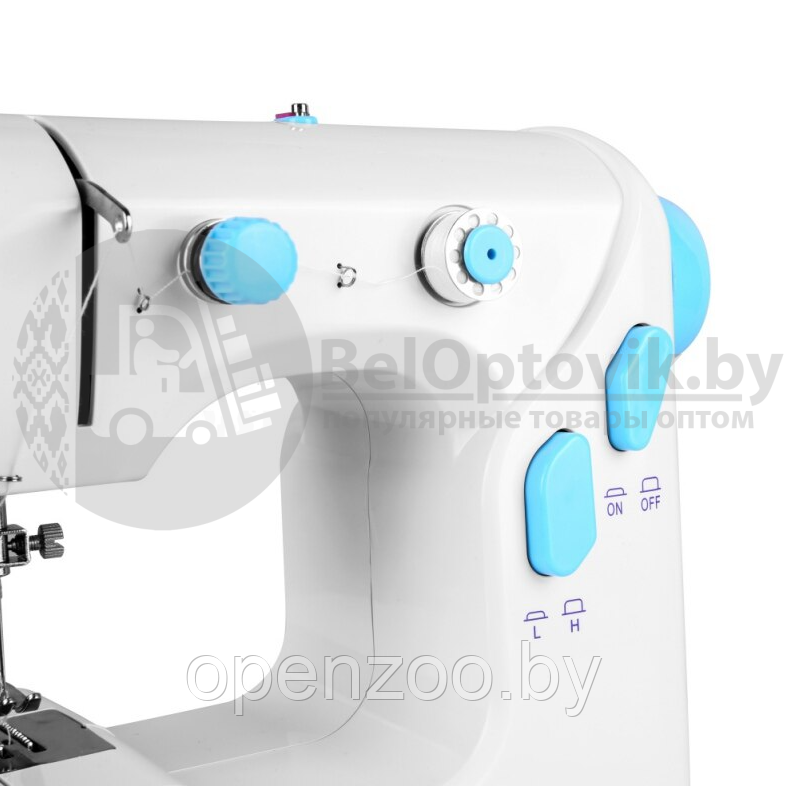 Мини швейная машинка Mini Sewing Machine модель 308 (Двойная скорость, двойная строчка) - фото 3 - id-p155384543