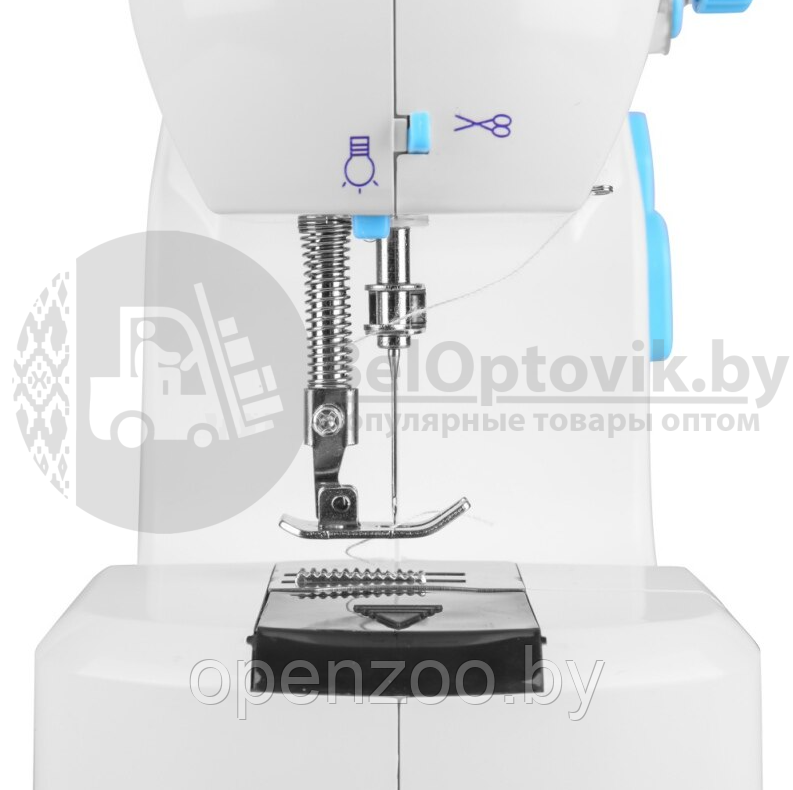 Мини швейная машинка Mini Sewing Machine модель 308 (Двойная скорость, двойная строчка) - фото 5 - id-p155384543