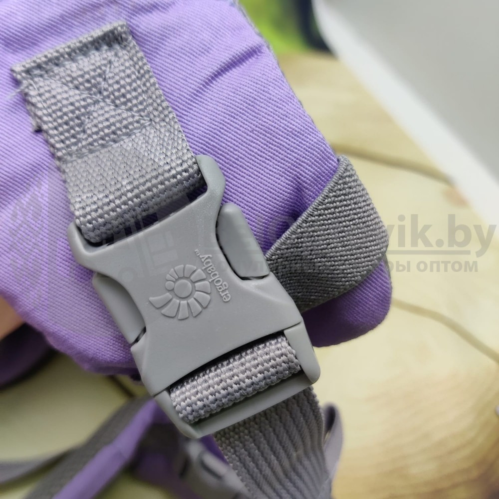 Рюкзак-кенгуру Ergo Baby 360 Baby Carrier Темно серый с серыми вставками - фото 5 - id-p109389670