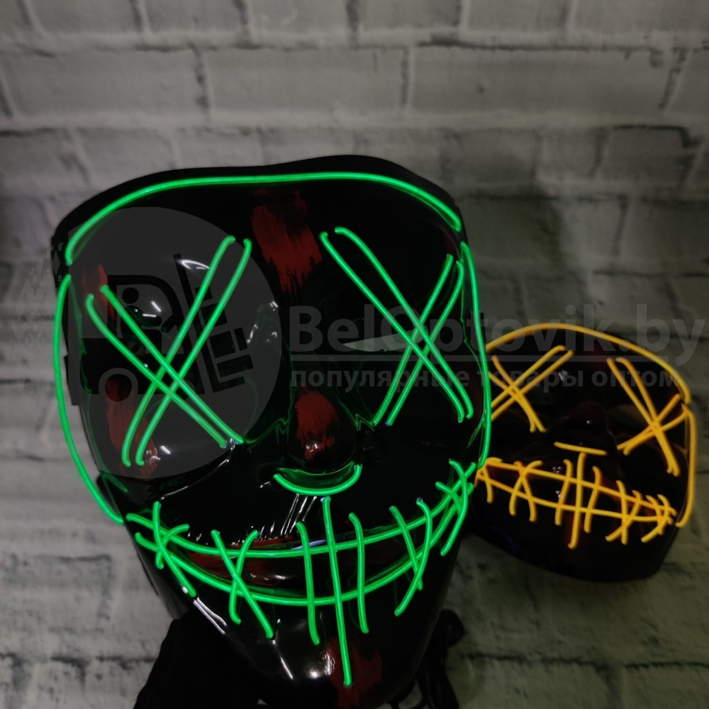 Неоновая маска Судная ночь Зеленая - фото 2 - id-p93844942