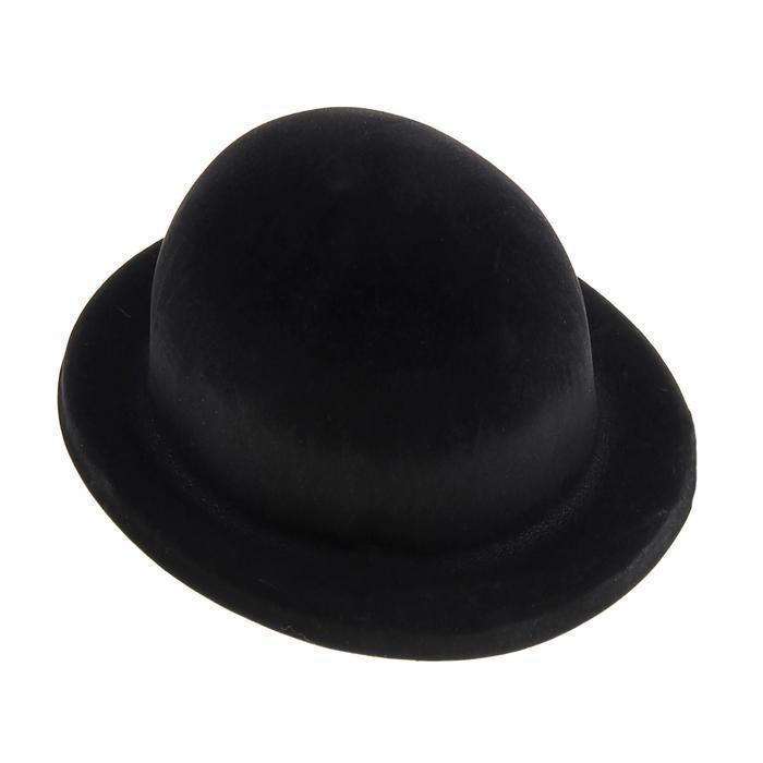 Карнавальная шляпа из пластика, р-р. 56-58, цвет чёрный - фото 1 - id-p155364675