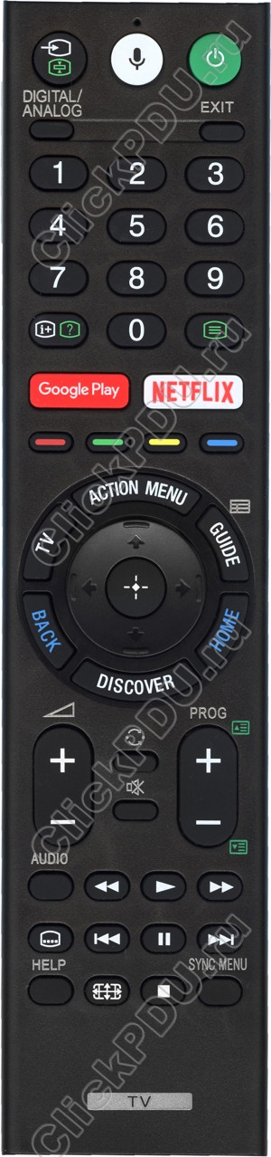 ПДУ для Sony RMF-TX200P ( VOICE REMOTE CONTROL) С голосовой функцией! LCD 4K
