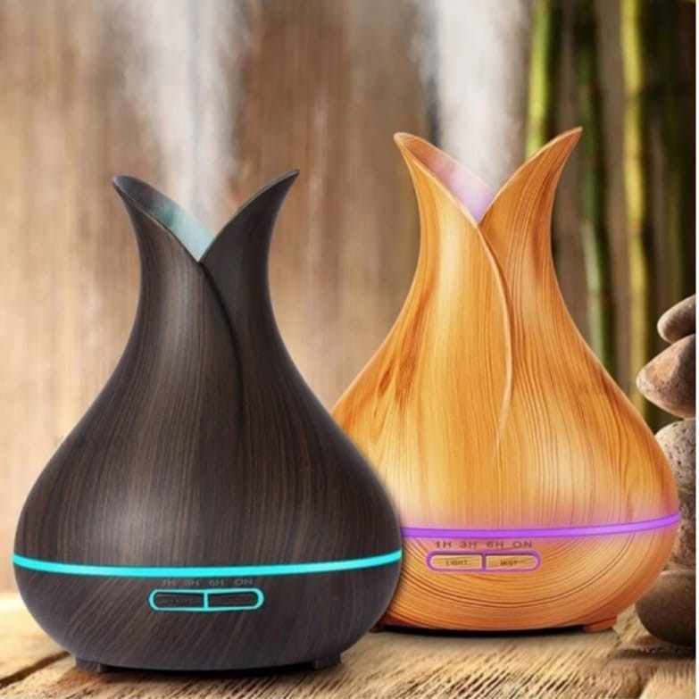 Увлажнитель воздуха, аромадиффузор Air Humidifier Aromatherapy "Тюльпан" (луковица), с пультом, 400ml, 220V - фото 2 - id-p123006222