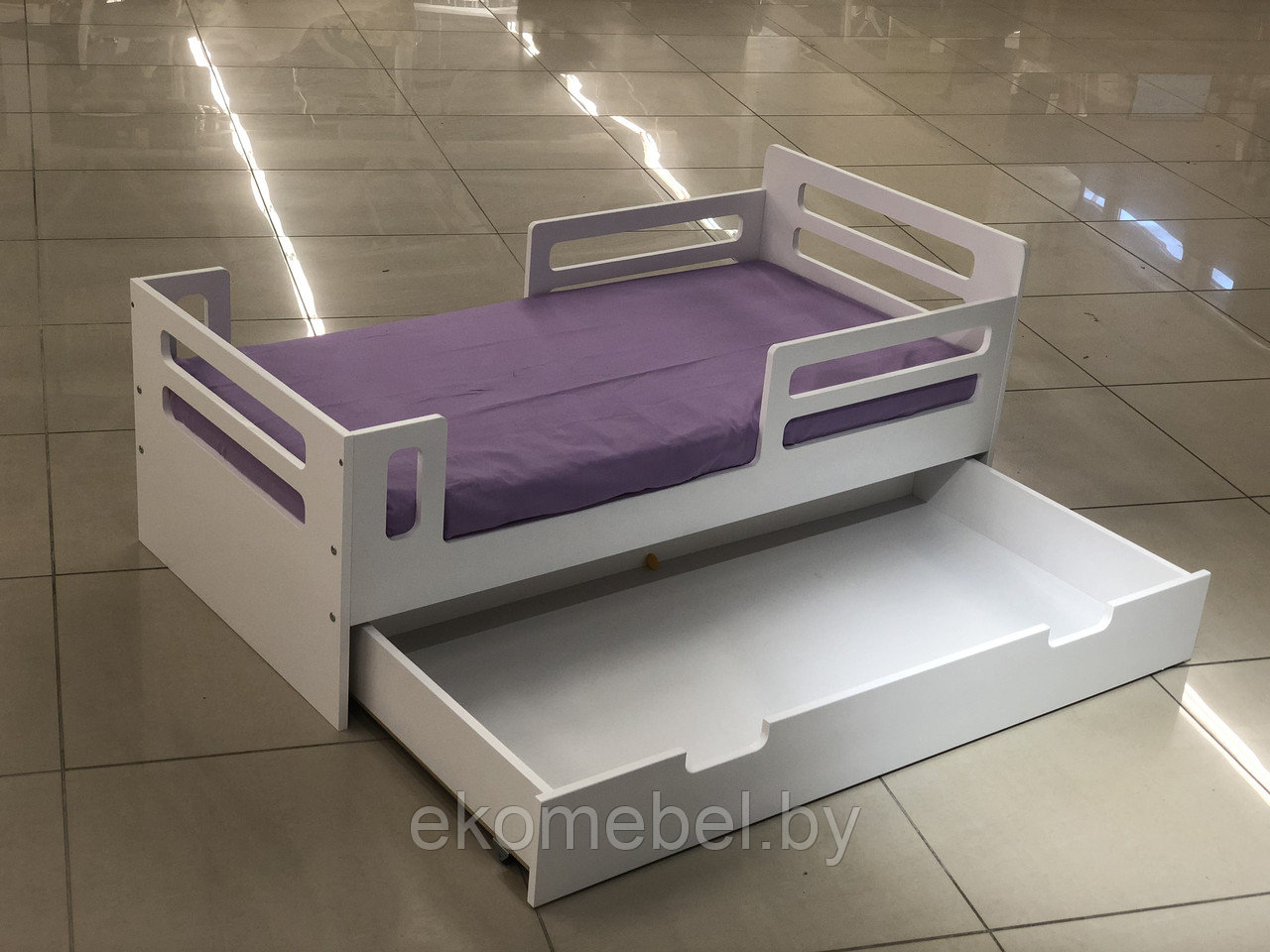 Кровать с бортиком "Малыш" (70х140 см) МДФ - фото 2 - id-p152118505