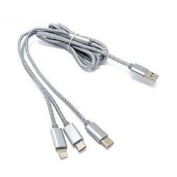 Кабель USB micro - lighting - type-c 3-в-1