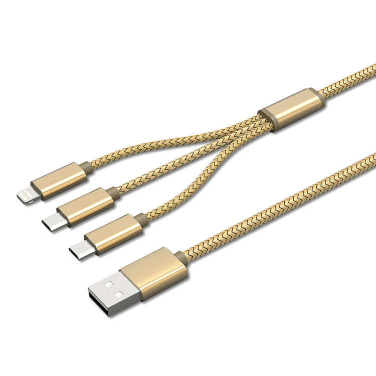 Кабель USB micro - lighting - type-c 3-в-1 - фото 3 - id-p155414516
